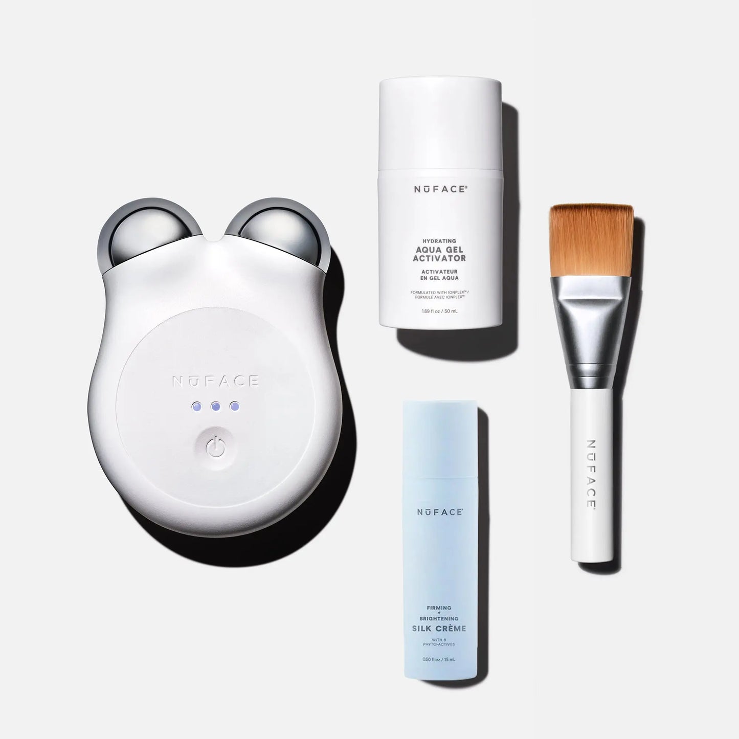 NUFACE MINI+ Microcurrent Face Massager Device, Fda-Cleared - Neck & Facial Sculpting Tool for Skin Tightening, Contouring, Depuffing, Toning & Support Lymphatic Drainage + Activator Gel