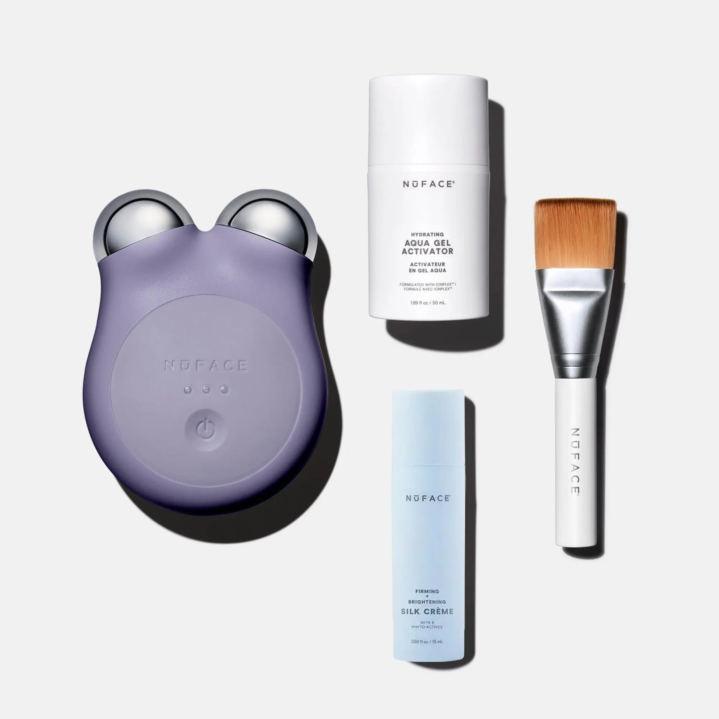 NUFACE MINI+ Microcurrent Face Massager Device, Fda-Cleared - Neck & Facial Sculpting Tool for Skin Tightening, Contouring, Depuffing, Toning & Support Lymphatic Drainage + Activator Gel